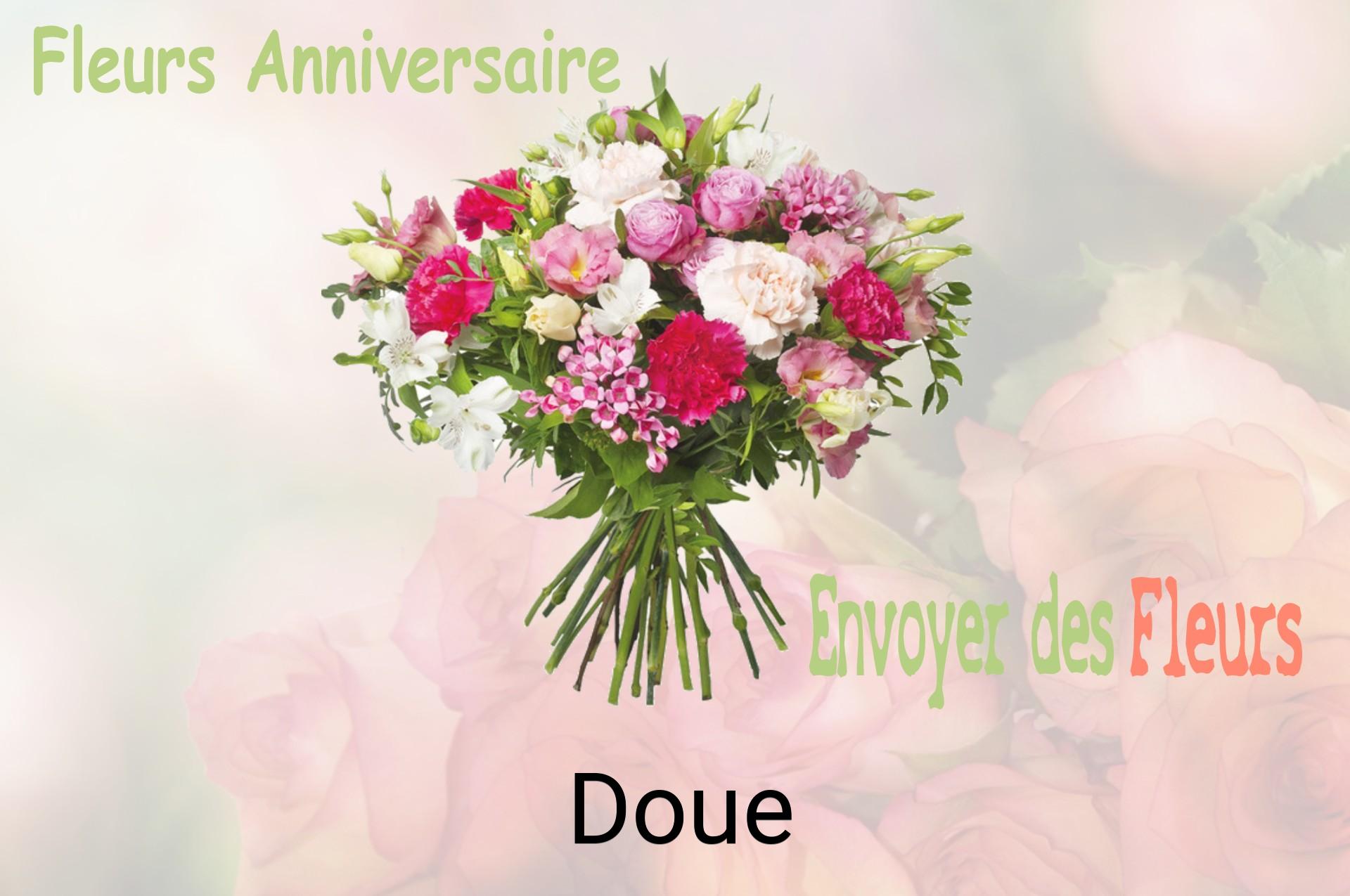 Bouquet de fleurs d’anniversaire livré à Doue